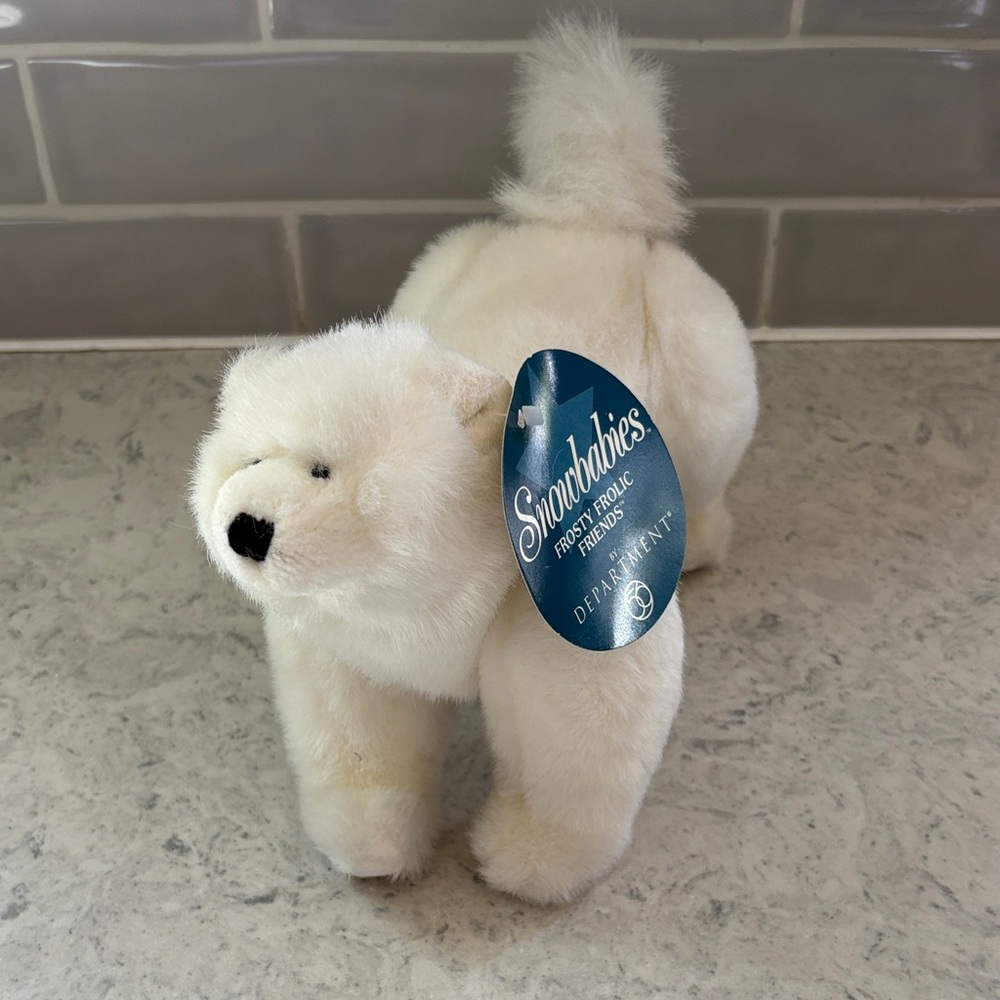 Snowbabies Frosty Frolic Friends Dept 56 Polar Bear Plush Posable Stuffed Animal